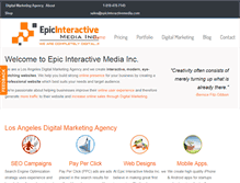 Tablet Screenshot of epicinteractivemedia.com